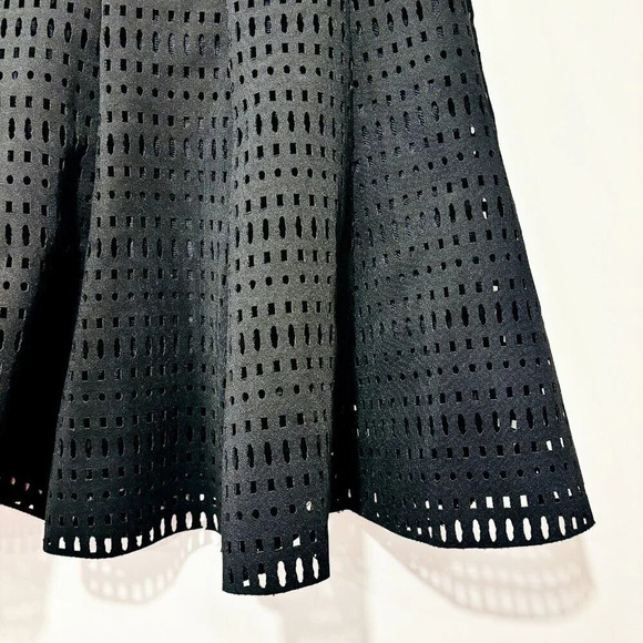 GLAMOROUS Black flared mesh skirt | Circle cut, elegant flowy design | X-Small * - Picture 4 of 6